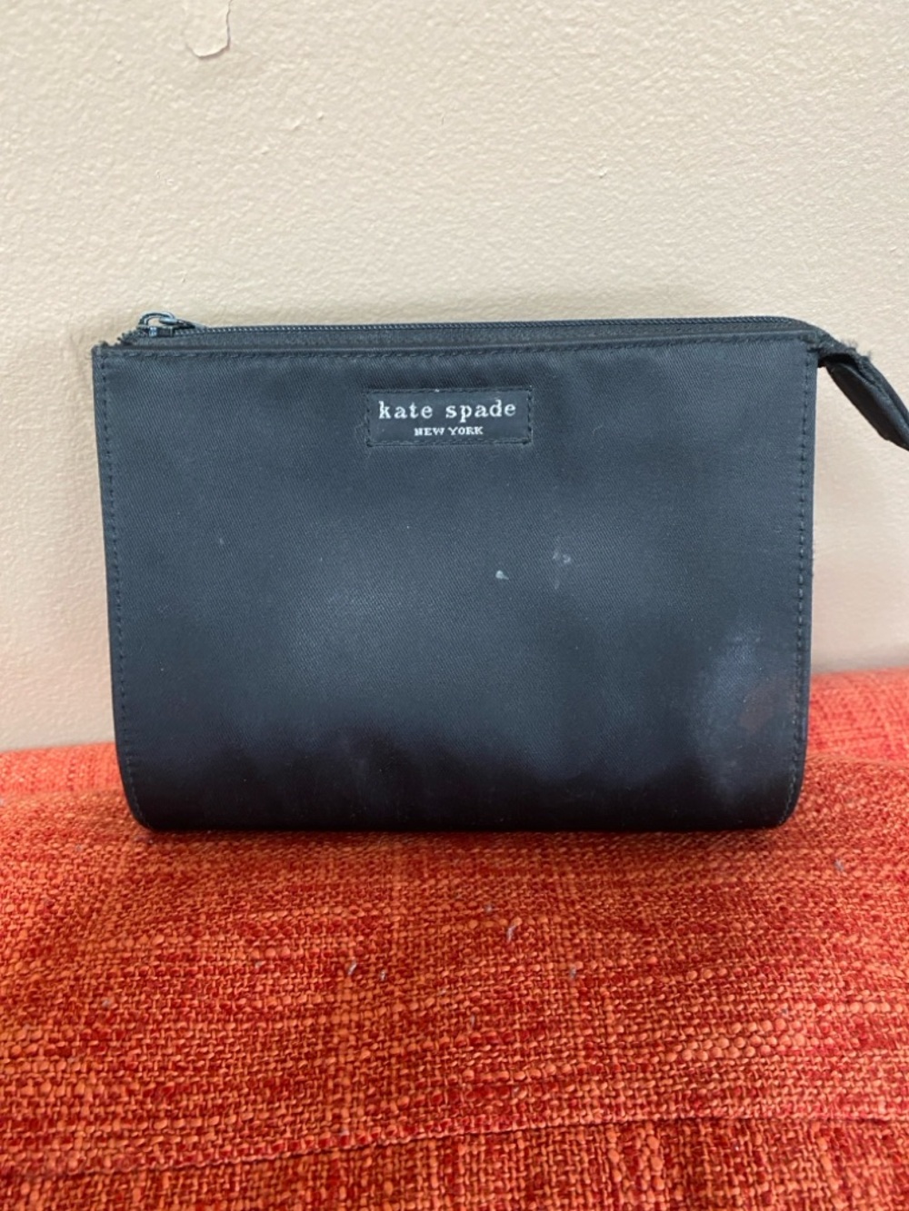 VTG 90s Kate Spade Satin Sam Makeup Case Bag Pouch
